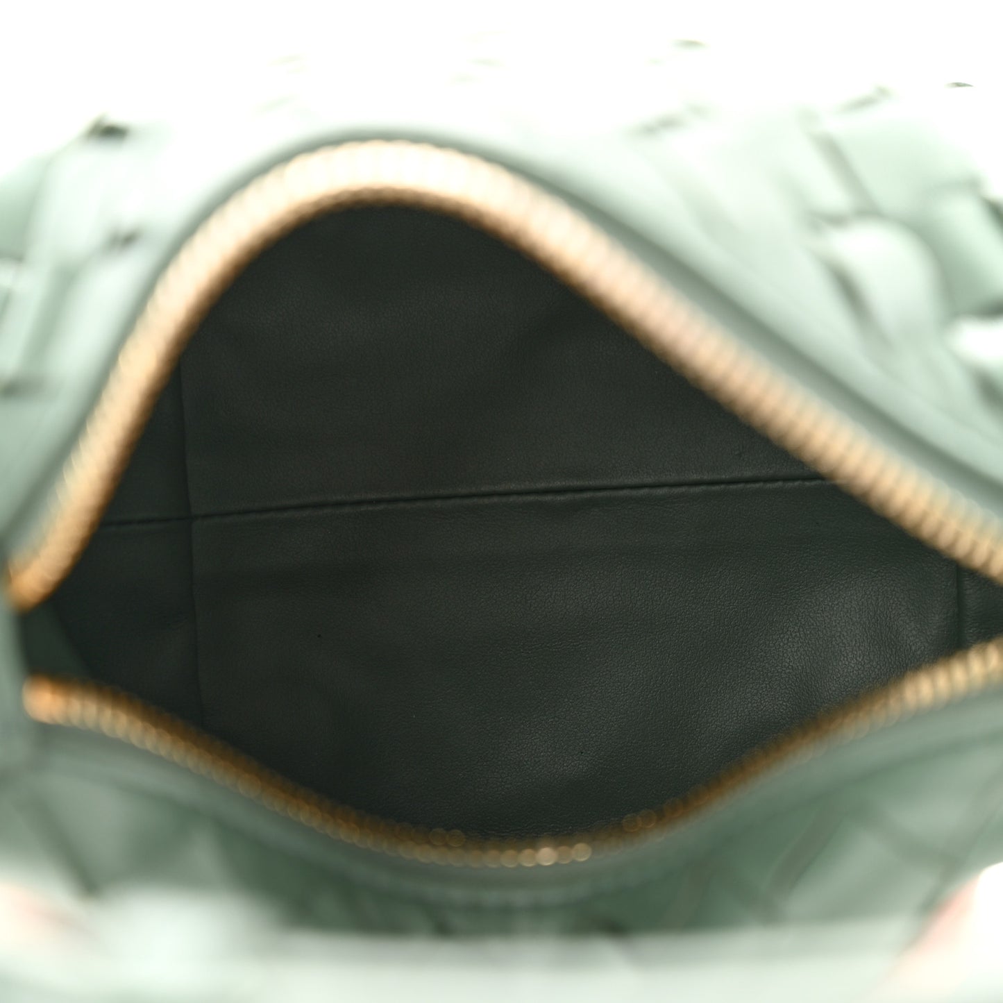 Calfskin Nappa Intrecciato Candy Wallace Aloe