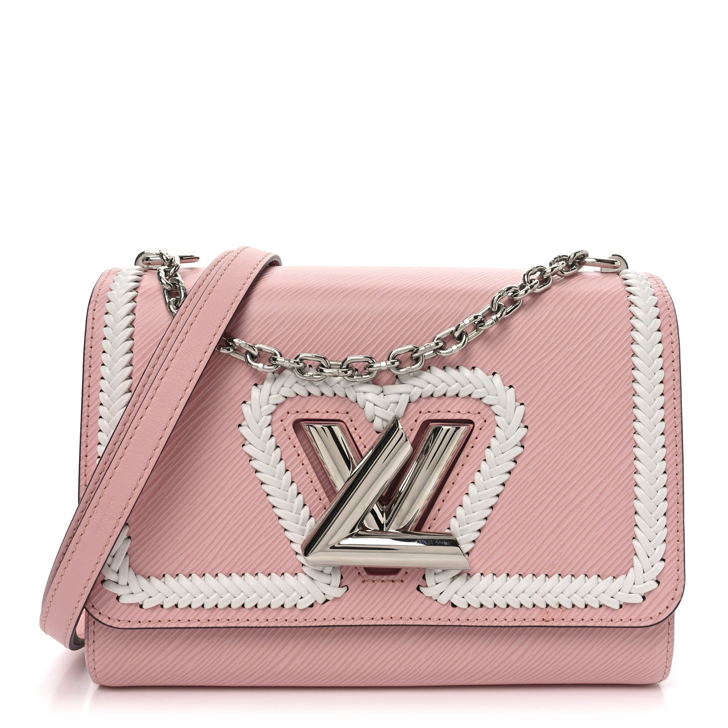 Louis Vuitton Epi Whipstitch Heart Twist Shoulder Bag MM Rose Ballerine 1 of 9