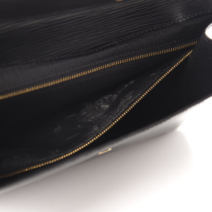 Louis Vuitton Epi Montaigne Clutch MM Black 8 of 11
