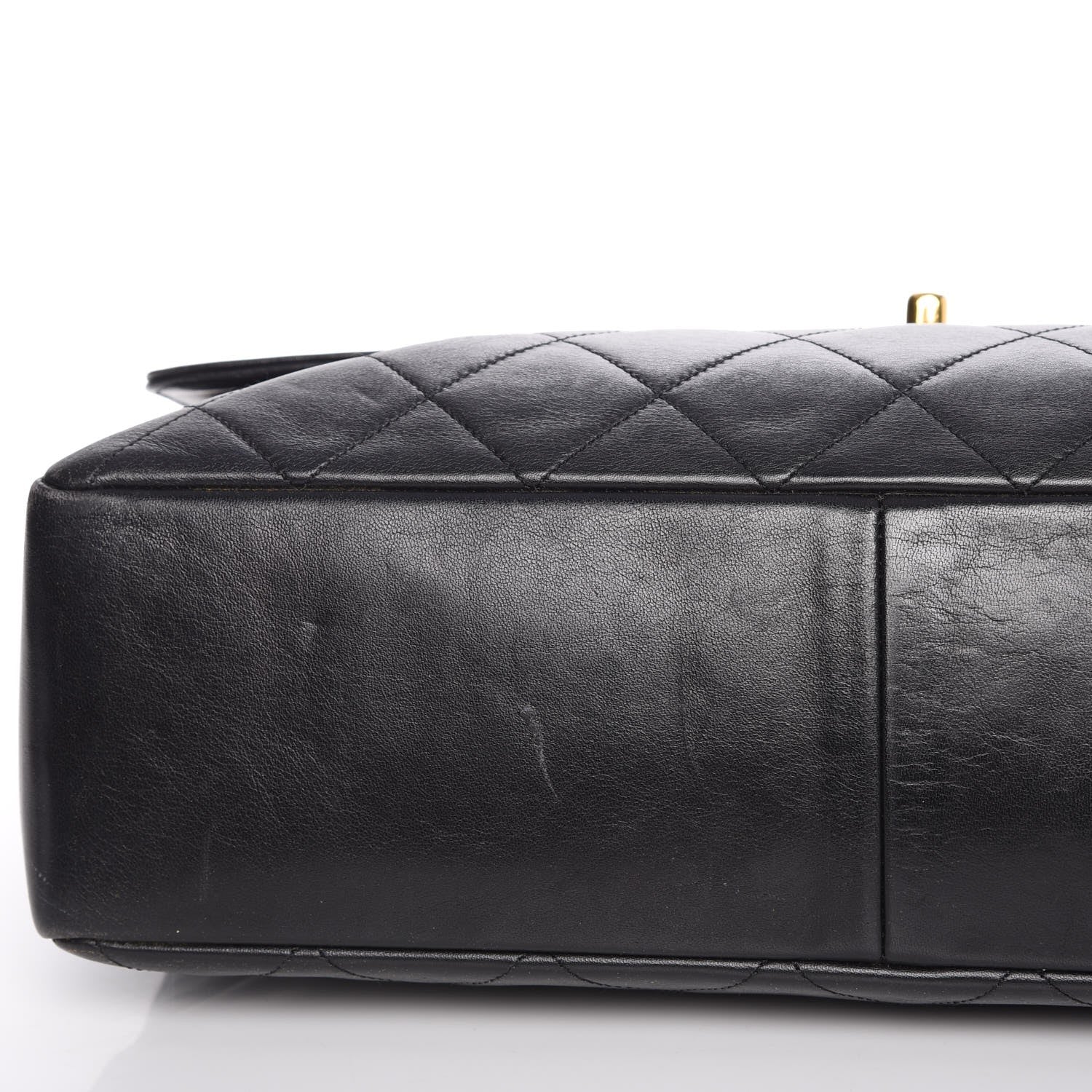 Chanel Lambskin Quilted XL Jumbo Single Flap Black 20 of 21