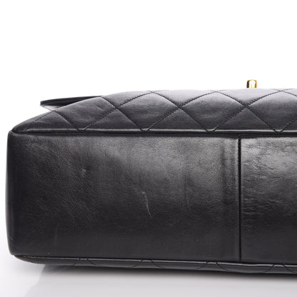Chanel Lambskin Quilted XL Jumbo Single Flap Black 20 of 21