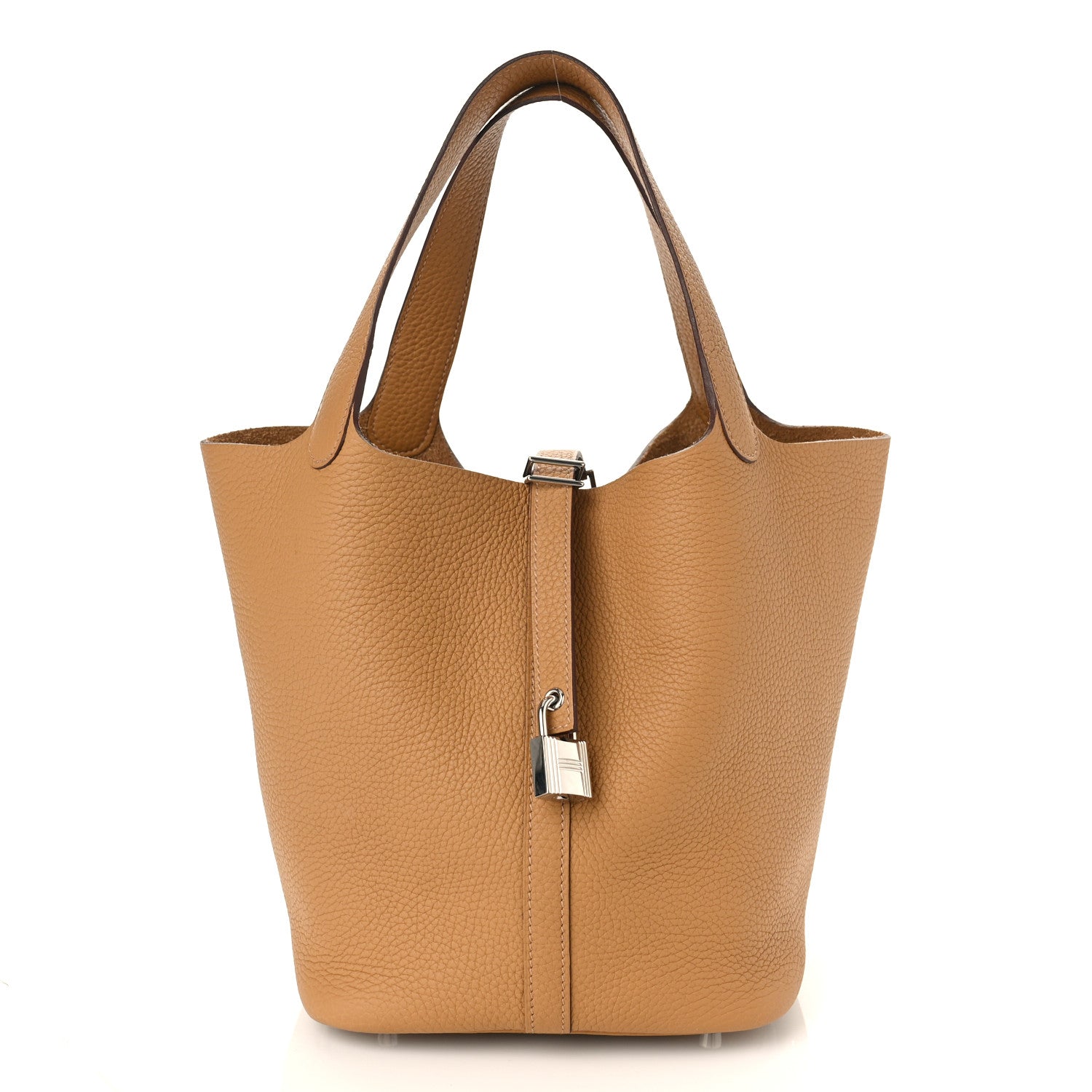 Hermes Taurillon Clemence Picotin Lock 22 MM Biscuit 1 of 8