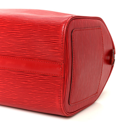 Louis Vuitton Epi Speedy 25 Castillan Red 11 of 11