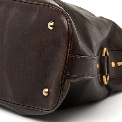 Saint Laurent Calfskin Oversized Muse Dark Brown 9 of 29