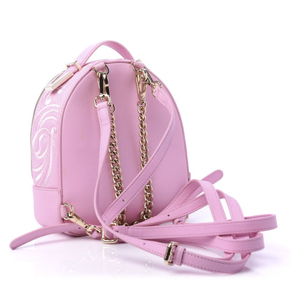 Versace Calfskin Palazzo Embroidered Baroque Mini Backpack Pink 2 of 8