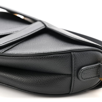Christian Dior Grained Calfskin Mini Saddle Bag Black 10 of 10