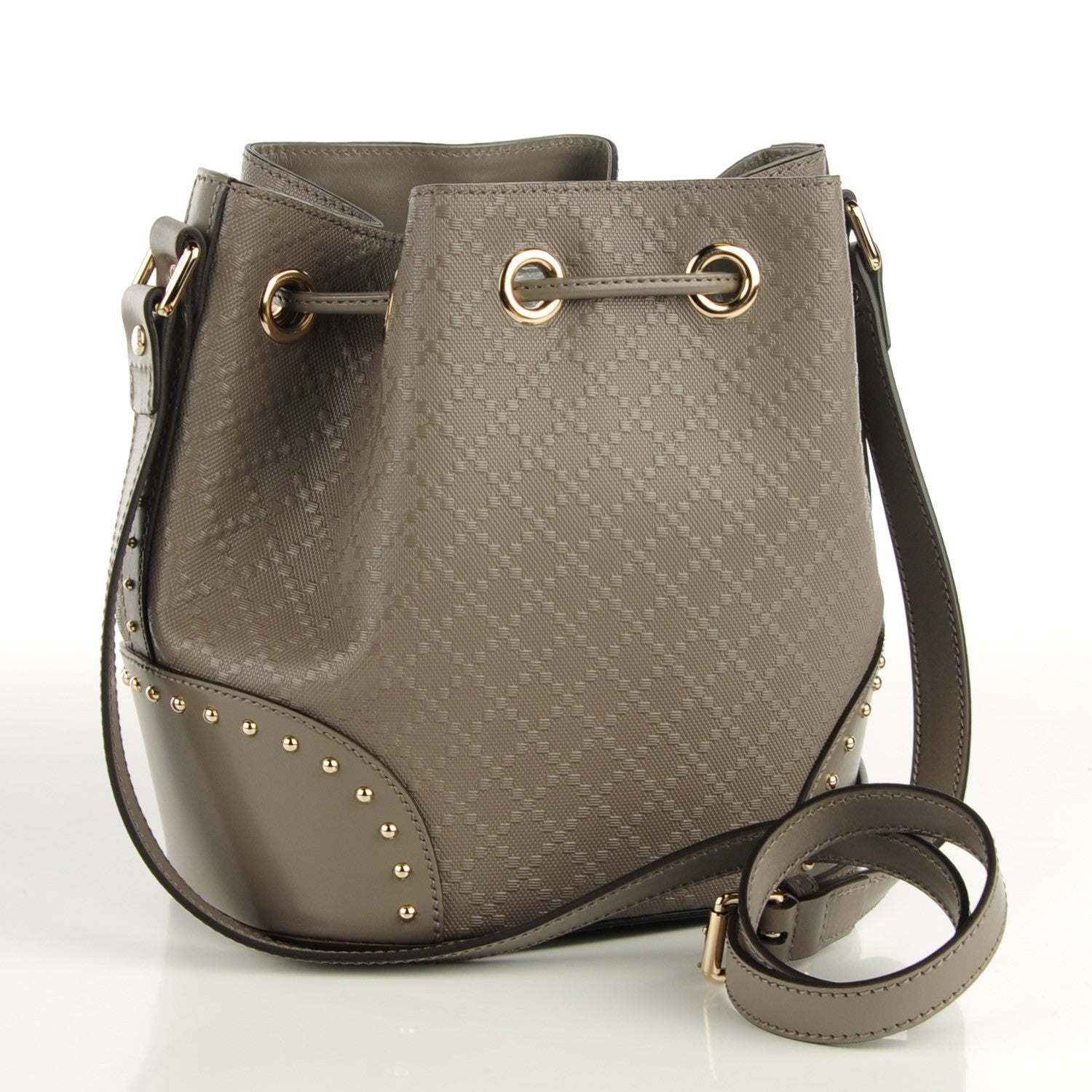 Gucci Bright Diamante Studded Small Bucket Bag Loess 3 of 7