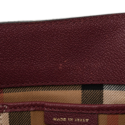 Burberry Soft Grain Medium Buckle Tote Dark Plum 14 of 25