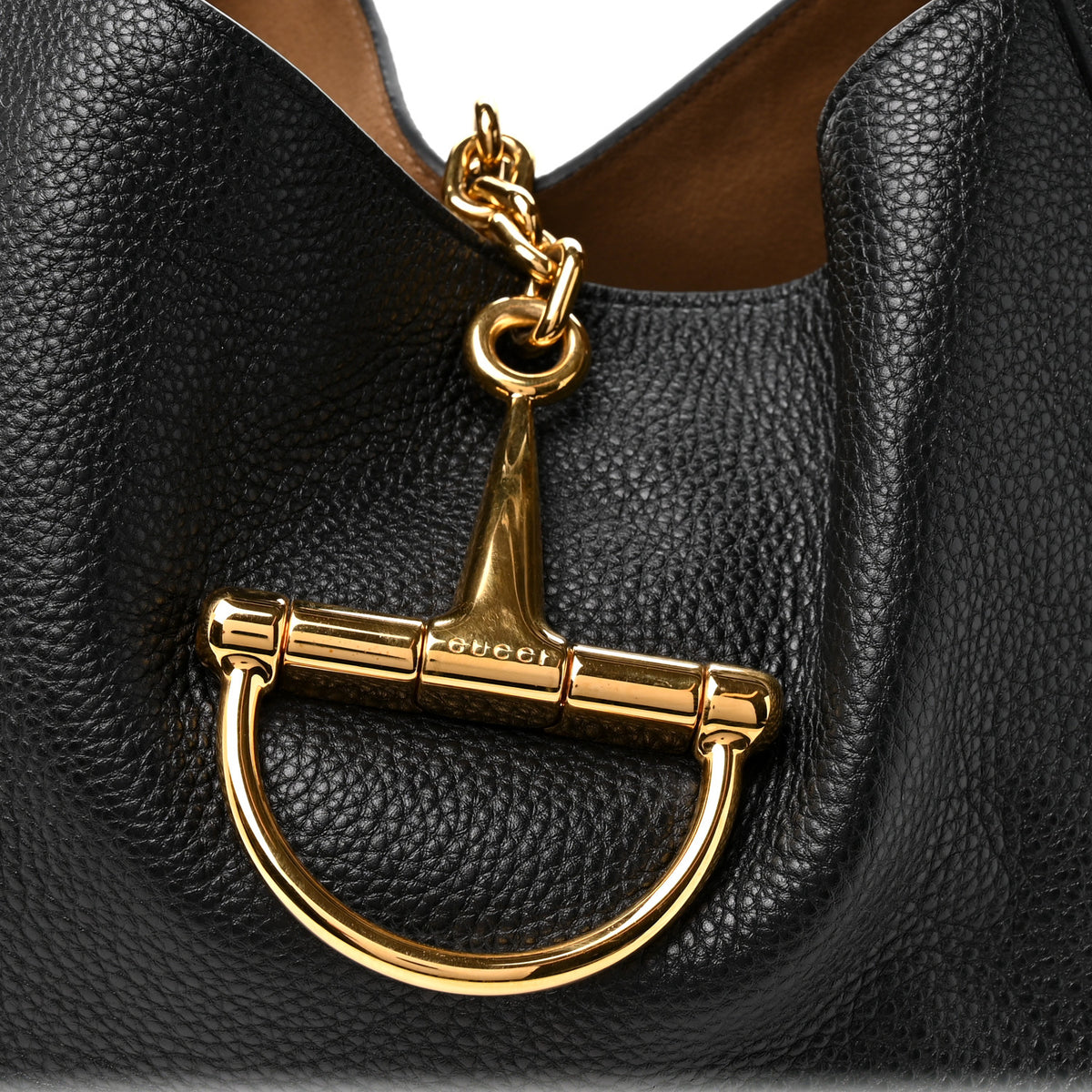 Grained Calfskin Softbit Maxi Shoulder Bag Black