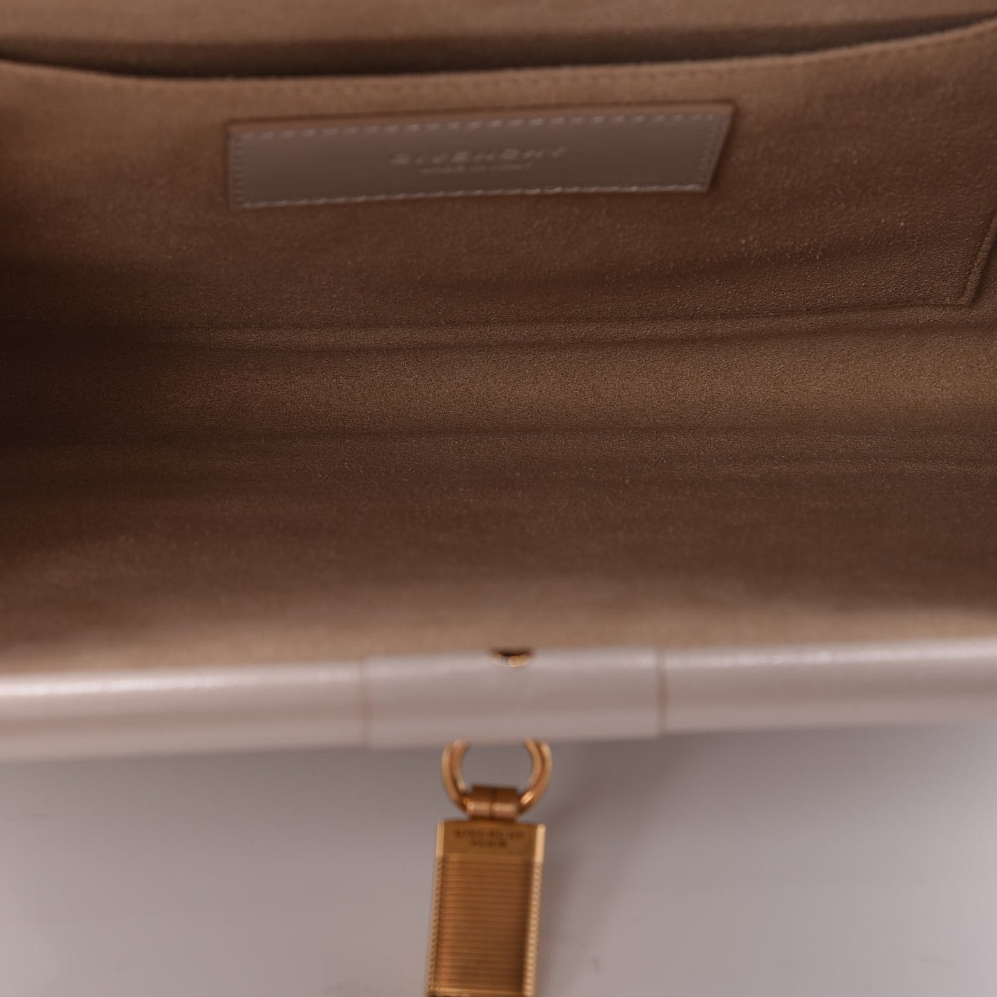 Goatskin Quilted Medium Gem Bag Natural