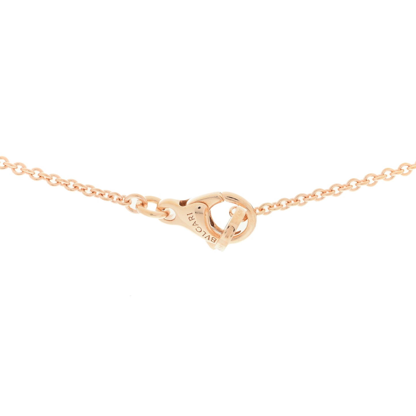 18K Rose Gold Diamond Black Onyx Mother of Pearl BVLGARI BVLGARI Pendant Necklace