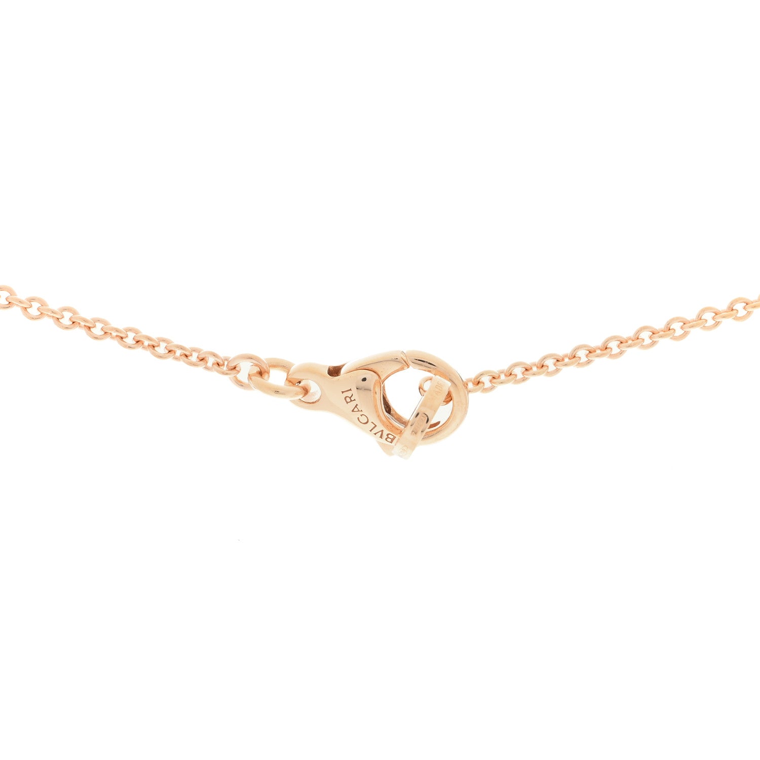 Bulgari 18K Rose Gold Diamond Black Onyx Mother of Pearl BVLGARI BVLGARI Pendant Necklace 4 of 5