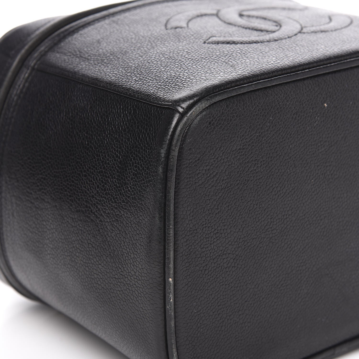Chanel Caviar CC Vanity Train Case Black 15 of 18