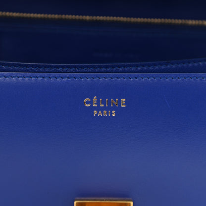 Celine Smooth Calfskin Medium Classic Box Flap Bag Indigo 5 of 8