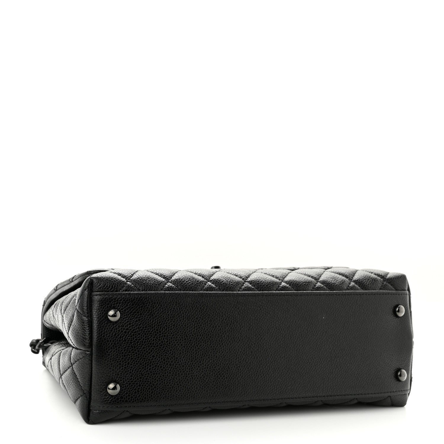 Chanel Caviar Quilted Small Coco Handle Flap So Black 4 of 10
