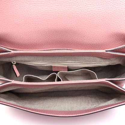 Gucci Dollar Calfskin Medium Interlocking G Top Handle Shoulder Bag Soft Pink 6 of 12