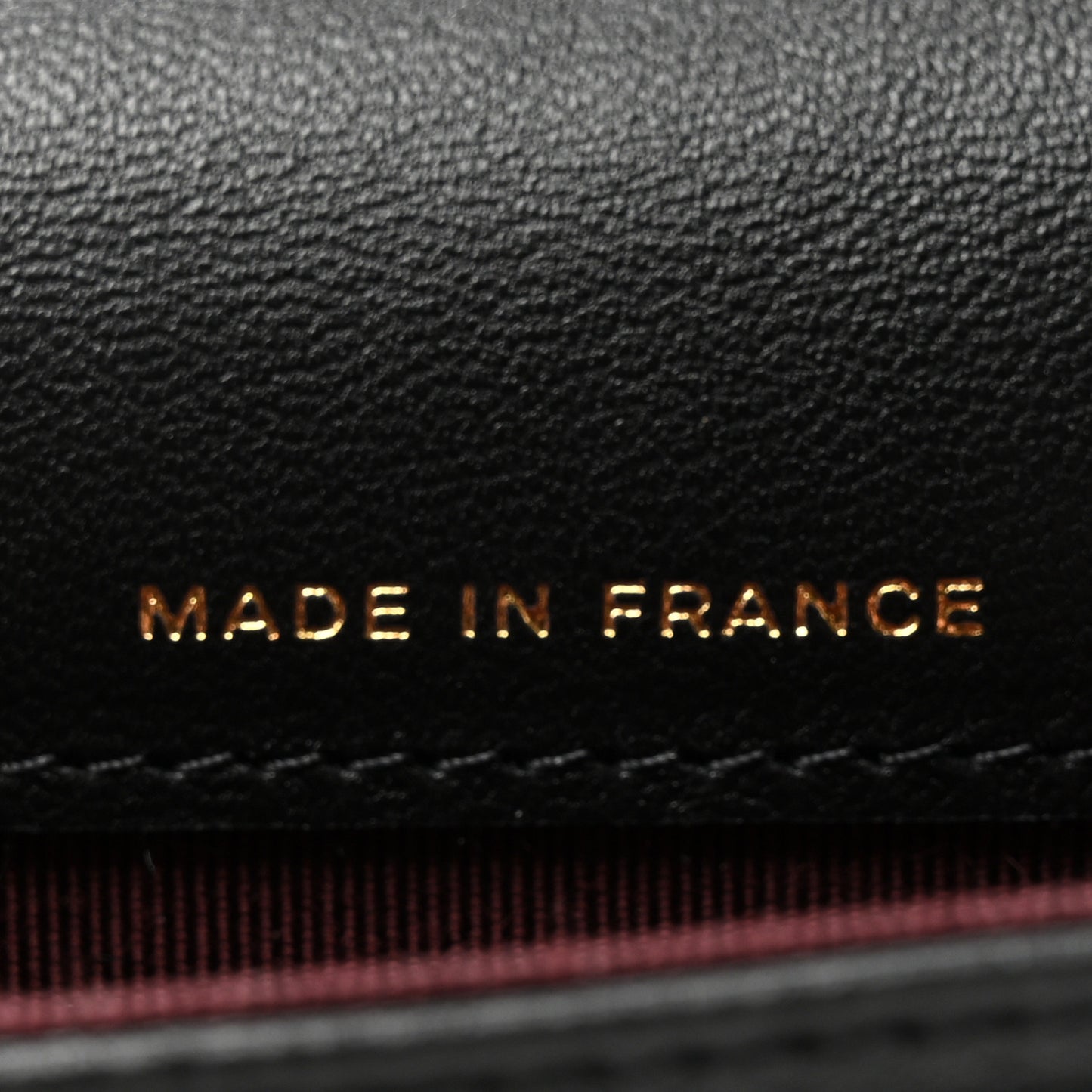 Lambskin Quilted Flap Card Holder Wallet Black