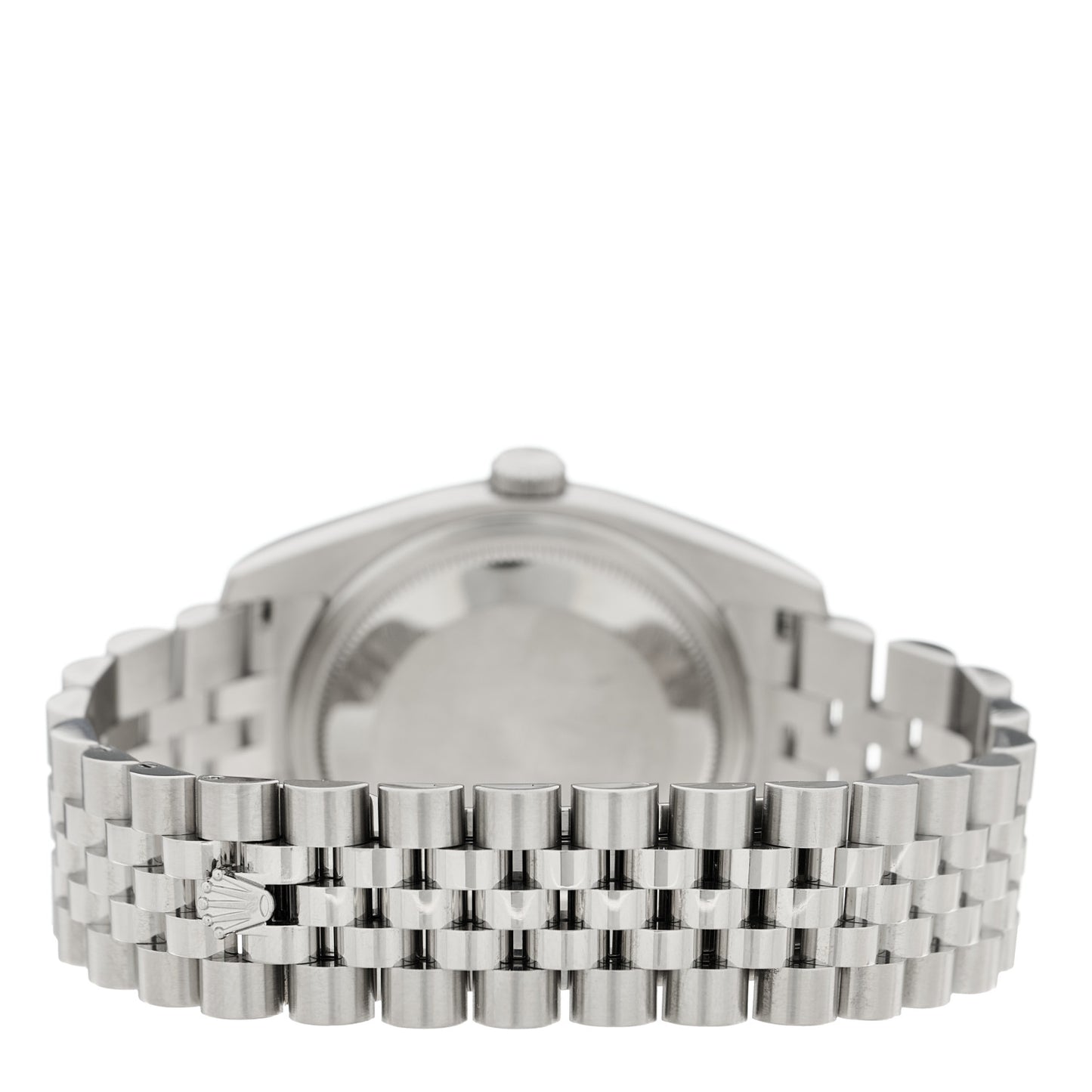 Stainless Steel 18K White Gold Diamond 36mm Oyster Perpetual Datejust Watch Black 116234