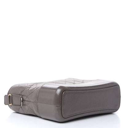 Chanel Aged Calfskin Quilted Medium Gabrielle Hobo Gray 4 of 10