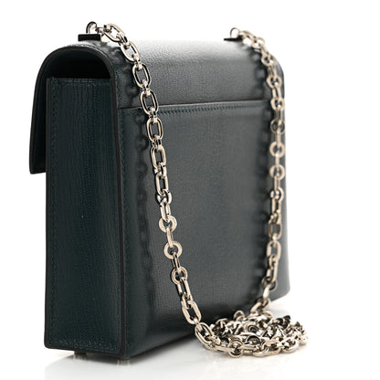 Hermes Chevre Chamkila Mini Verrou Chaine Bag Vert Bosphore 3 of 11
