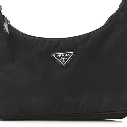 Prada Tessuto Nylon Mini Re-Edition 2000 Bag Black 8 of 10