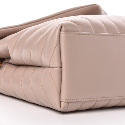 Saint Laurent Calfskin Y Quilted Monogram Medium Loulou Chain Satchel Light Natural 11 of 12