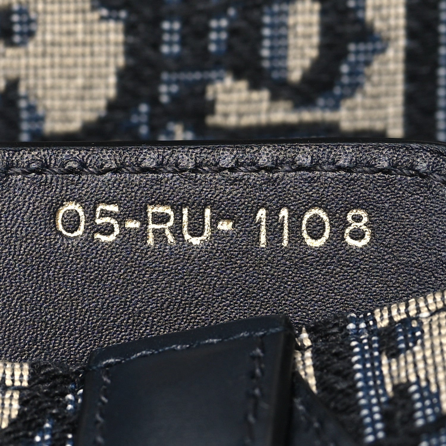 Christian Dior Oblique Saddle Bag Blue 7 of 13
