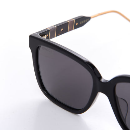 Gucci Acetate Square Sunglasses GG0599SA Black Tortoiseshell Pearlescent 9 of 10