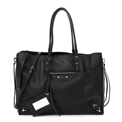Balenciaga Veau Papier B4 Zip Around Tote Black 1 of 10