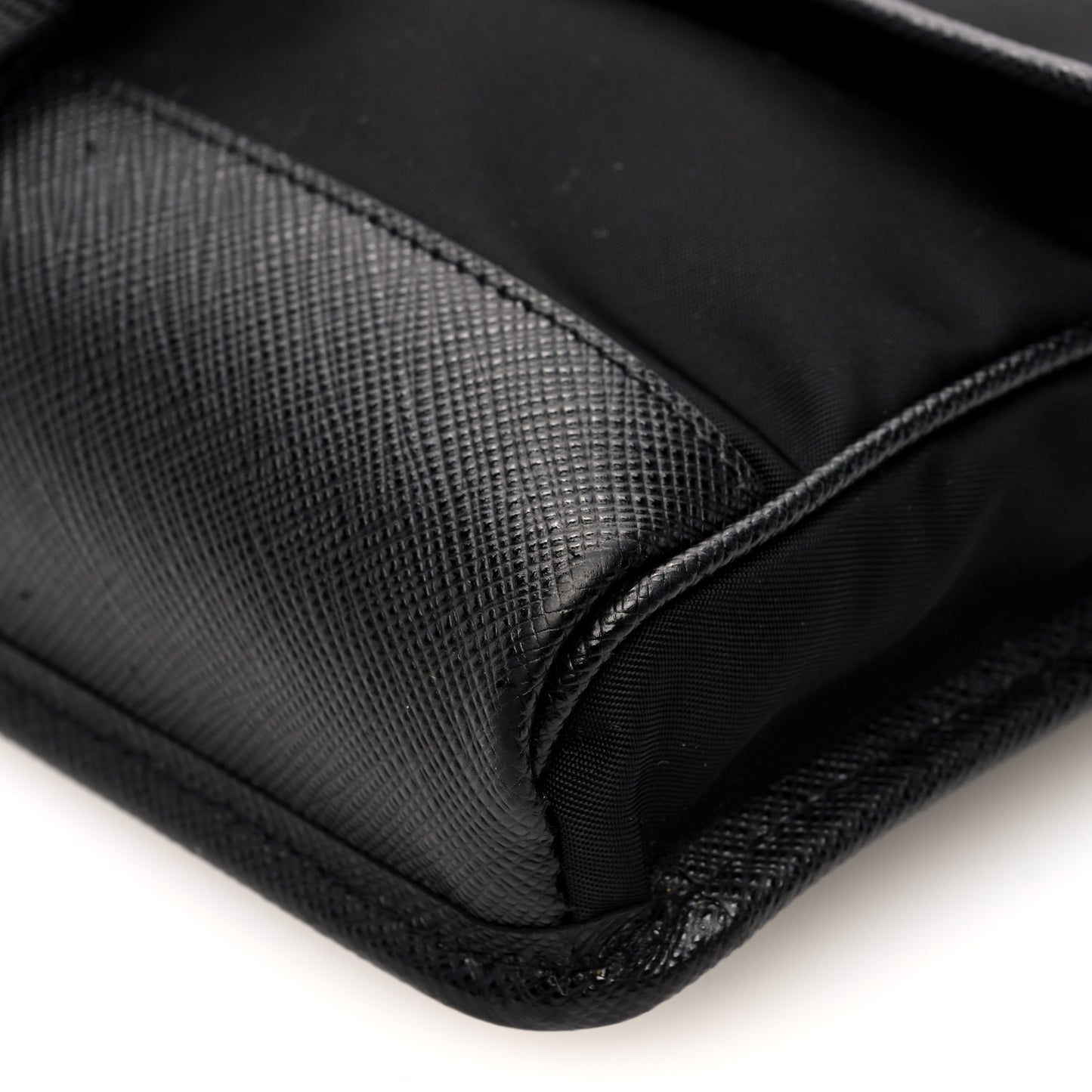 Re-Nylon Saffiano Smartphone Case Crossbody Black