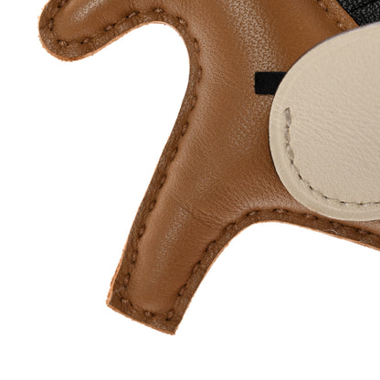 Hermes Milo Lambskin Grigri Rodeo Pegase Horse Bag Charm PM Chai Black Nata 5 of 6