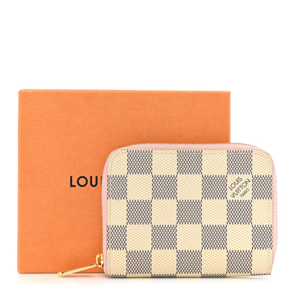 Louis Vuitton Damier Azur Zippy Coin Purse Rose Ballerine 13 of 13