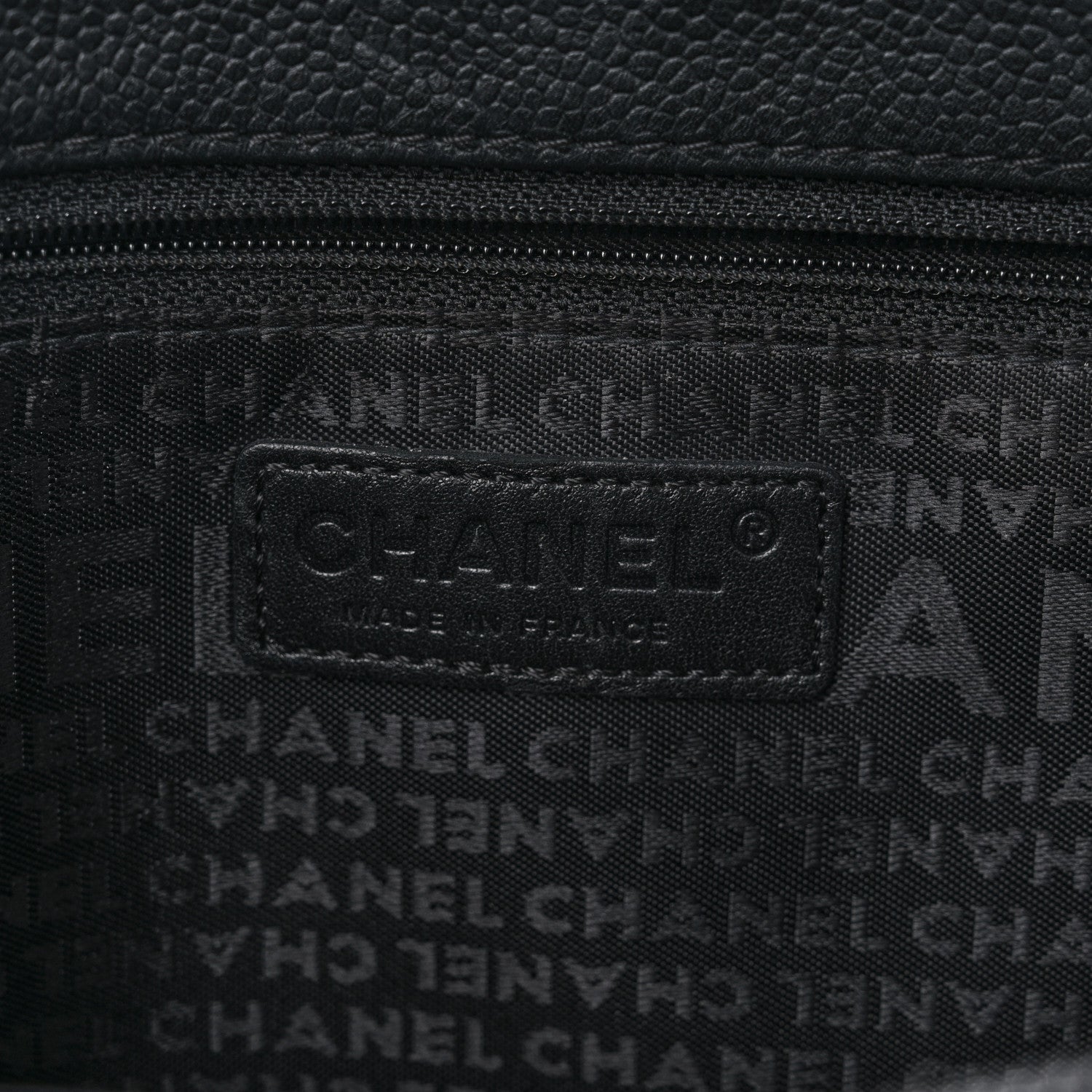 Chanel Caviar Square Stitched Large Tote Black 6 of 10
