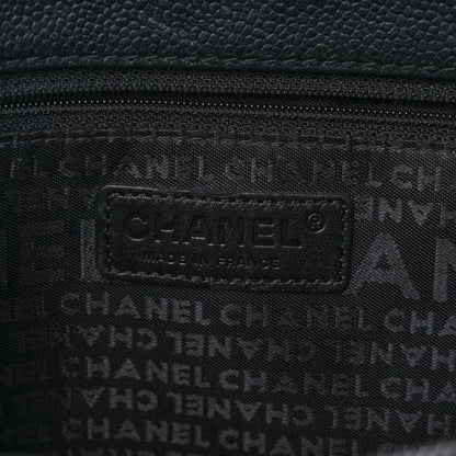Chanel Caviar Square Stitched Large Tote Black 6 of 10