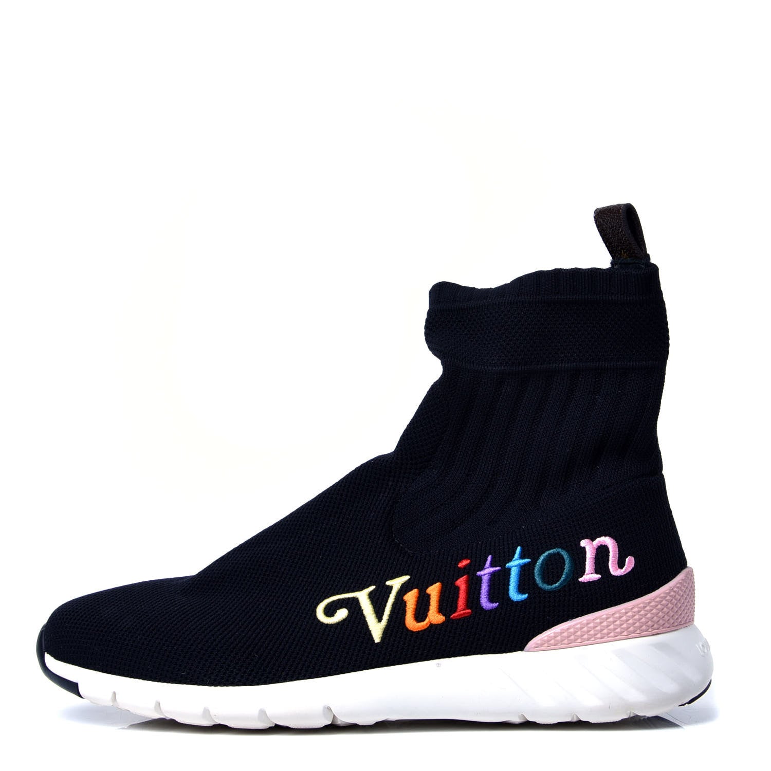 Louis Vuitton Stretch Fabric Aftergame Wave Sneaker Boots 38.5 Black 1 of 5