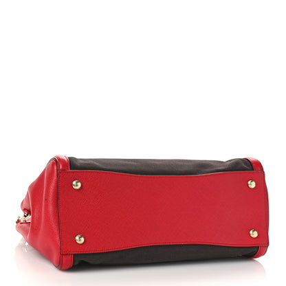 Prada Canapa Saffiano Cuir Tote Corda Fuoco 4 of 10