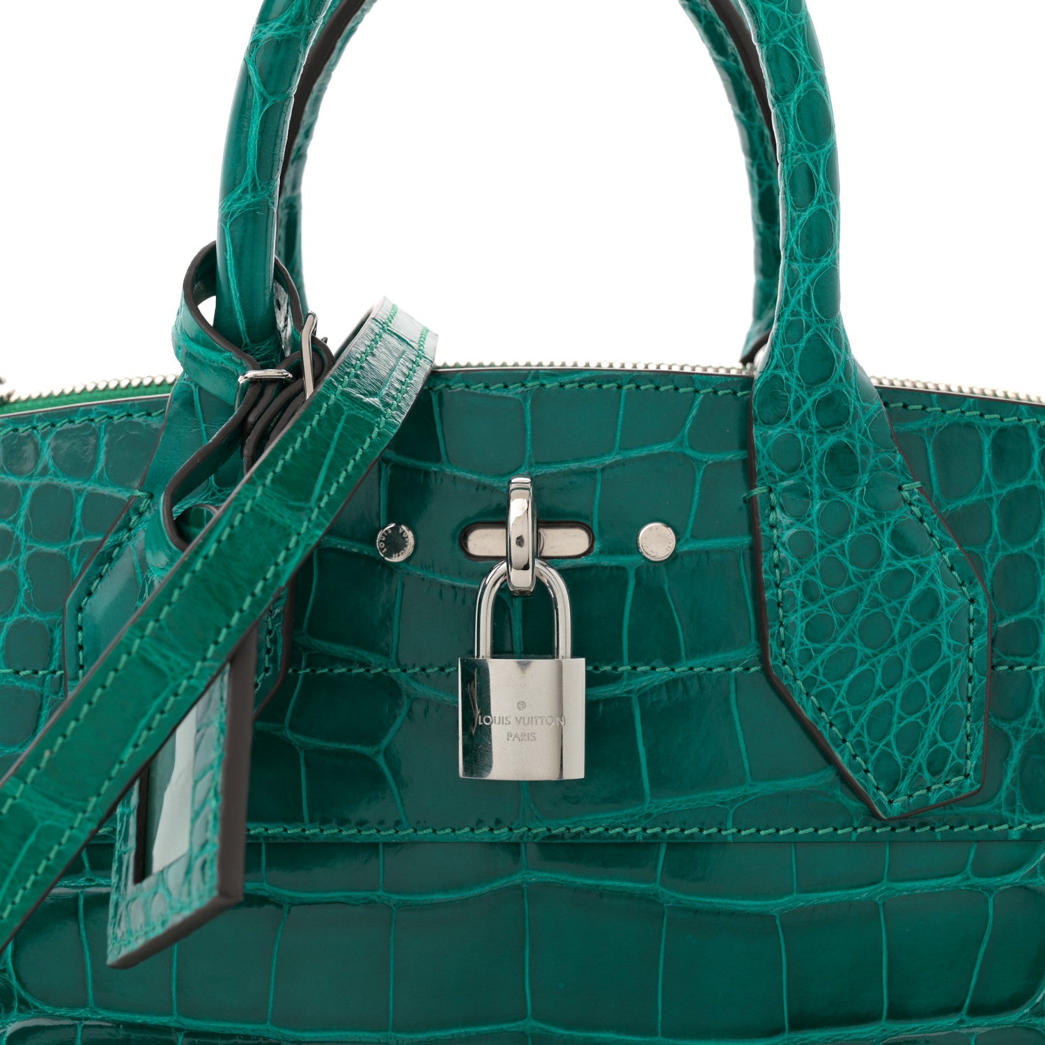 Louis Vuitton Alligator City Steamer PM Emeraude 7 of 9