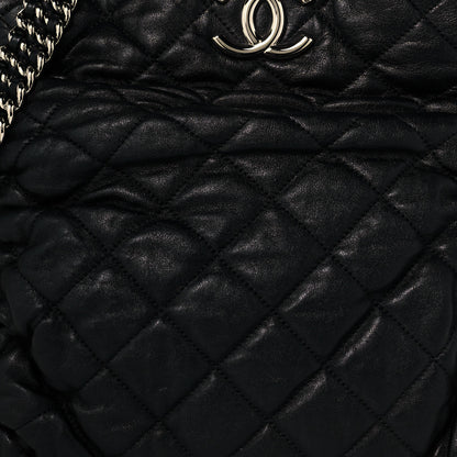 Chanel Washed Lambskin Chain Around Hobo Black 6 of 13