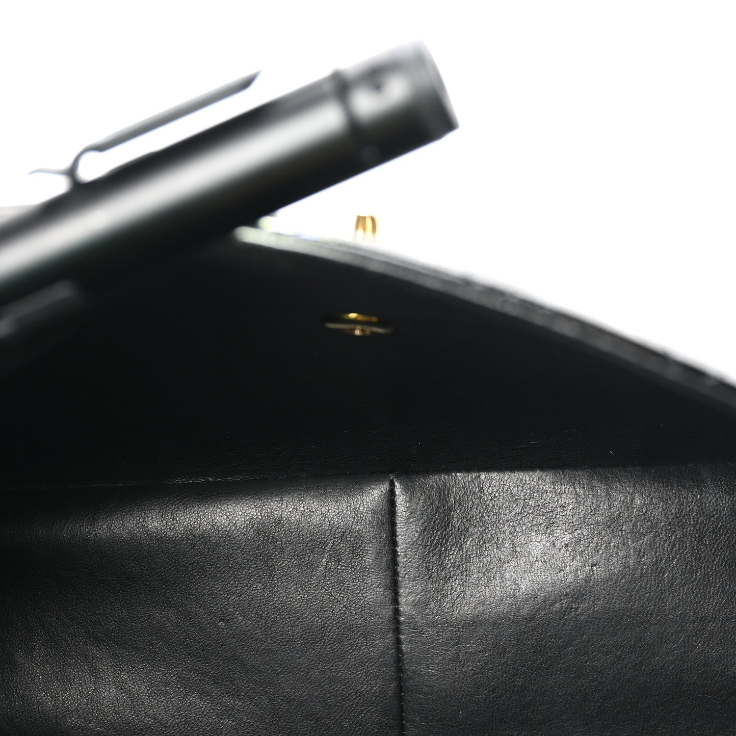 Chanel Patent Quilted XL Jumbo Single Flap Black 5 of 11