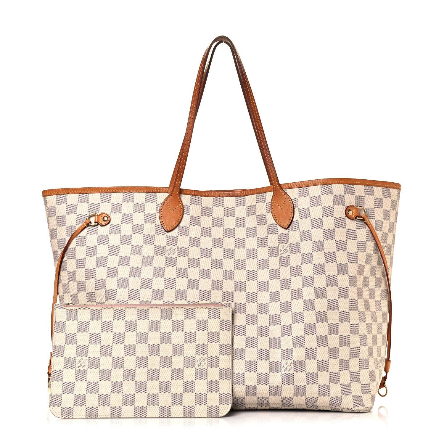 Louis Vuitton Damier Azur Neo Neverfull GM Rose Ballerine 1 of 18