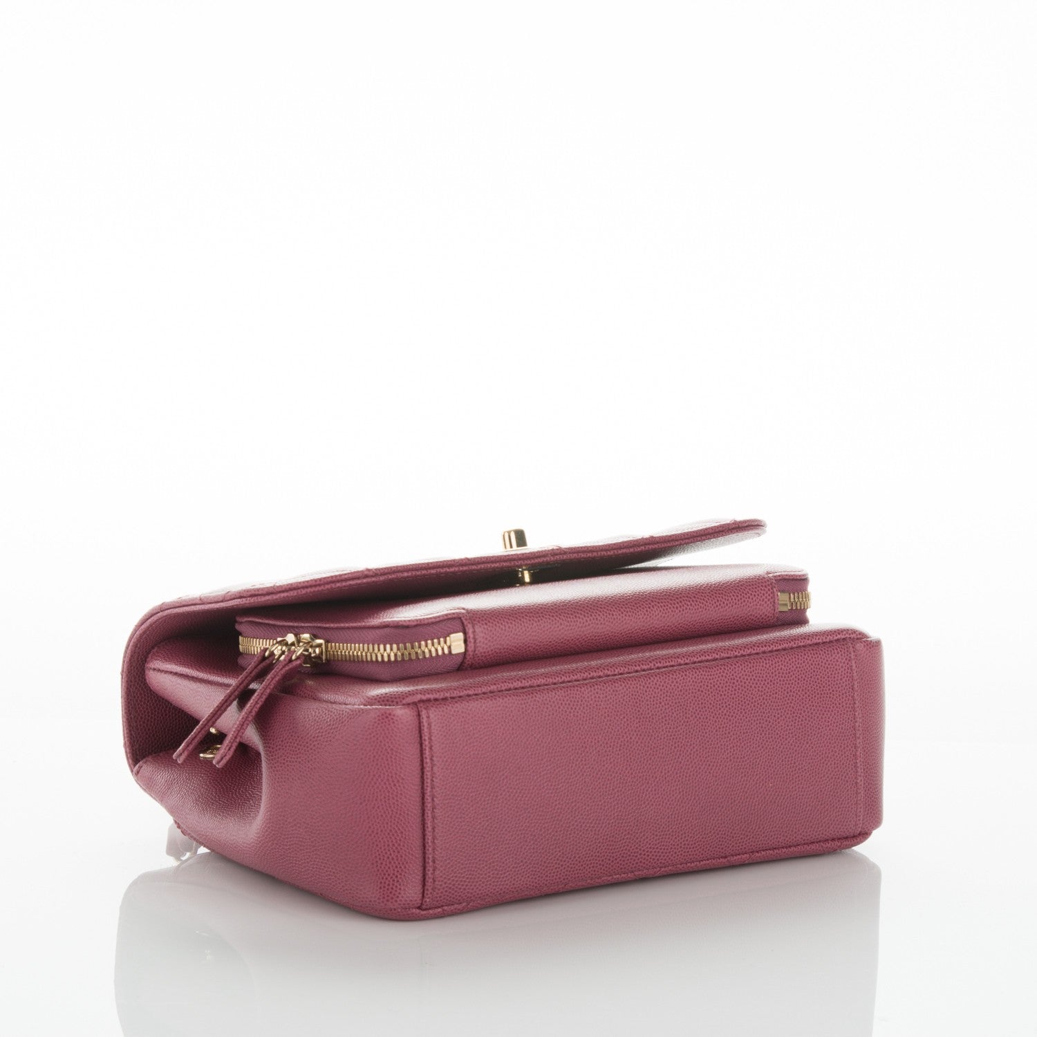 Chanel Caviar Quilted Small Business Affinity Flap Dark Pink 4 of 7