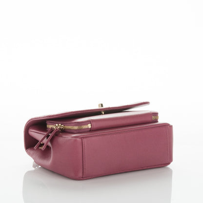 Chanel Caviar Quilted Small Business Affinity Flap Dark Pink 4 of 7