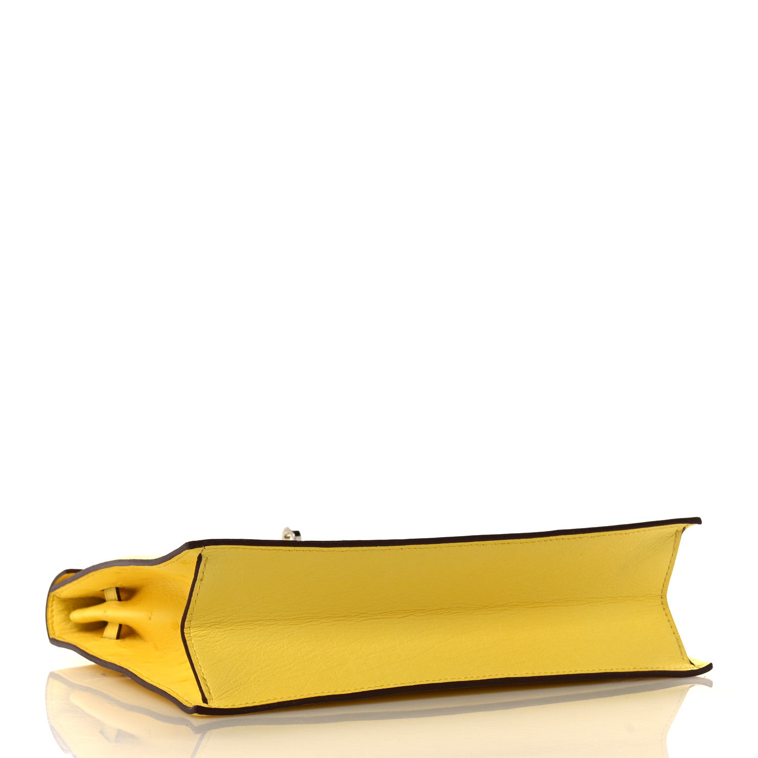 Hermes Ostrich Kelly Danse II Belt Bag Jaune Citron 4 of 11