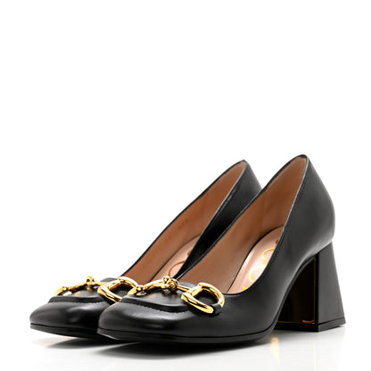 Gucci Malaga Kid Horsebit 75mm Pumps 35 Black 3 of 9