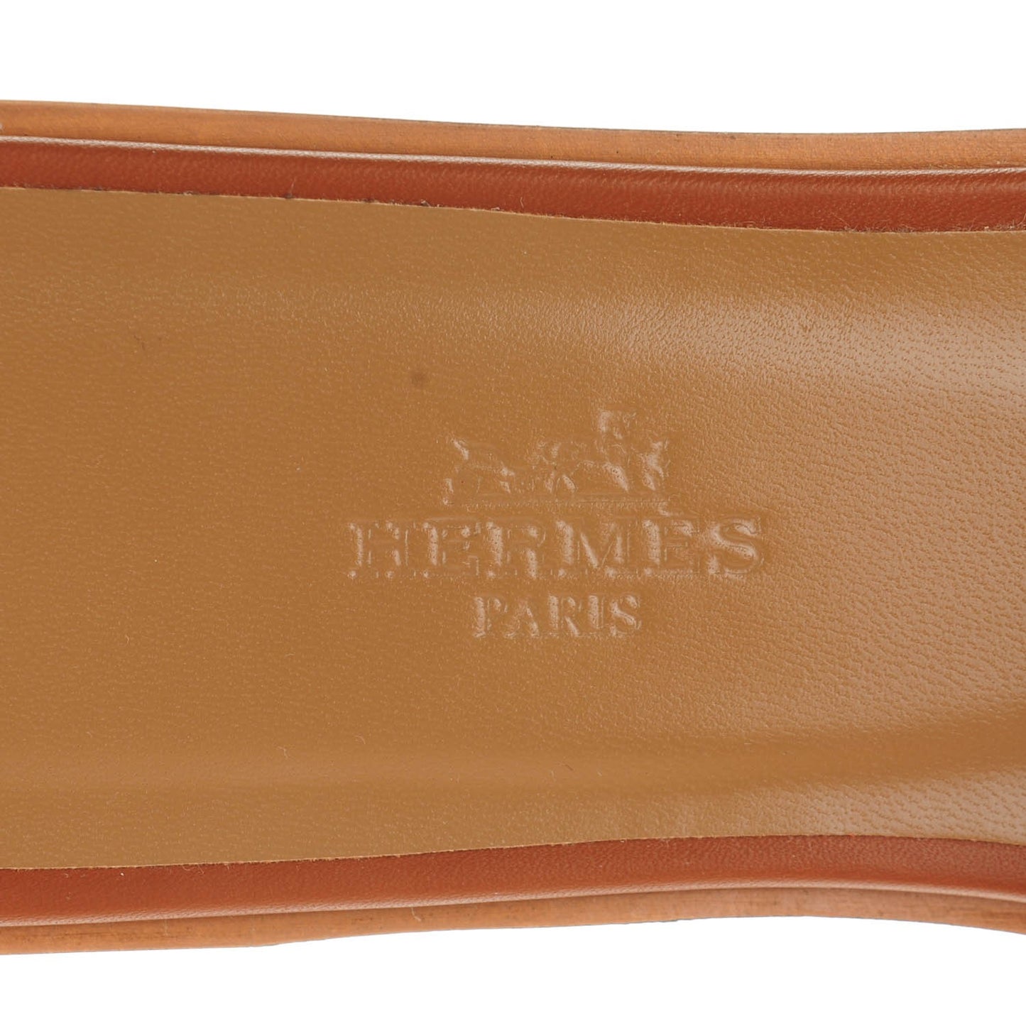 Box Calfskin Oran Sandals 38.5 Gold