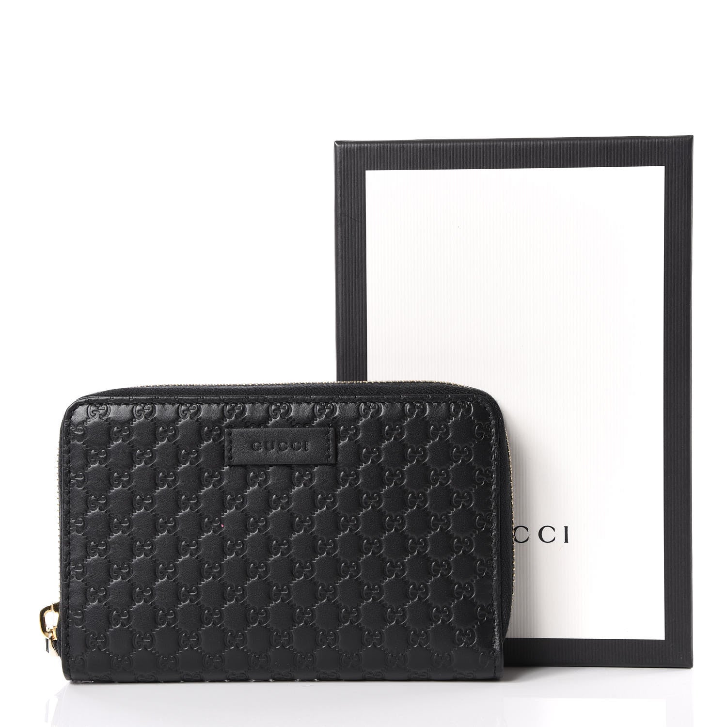 Gucci Soft Microguccissima Zip Around Organizer Wallet Black 11 of 11