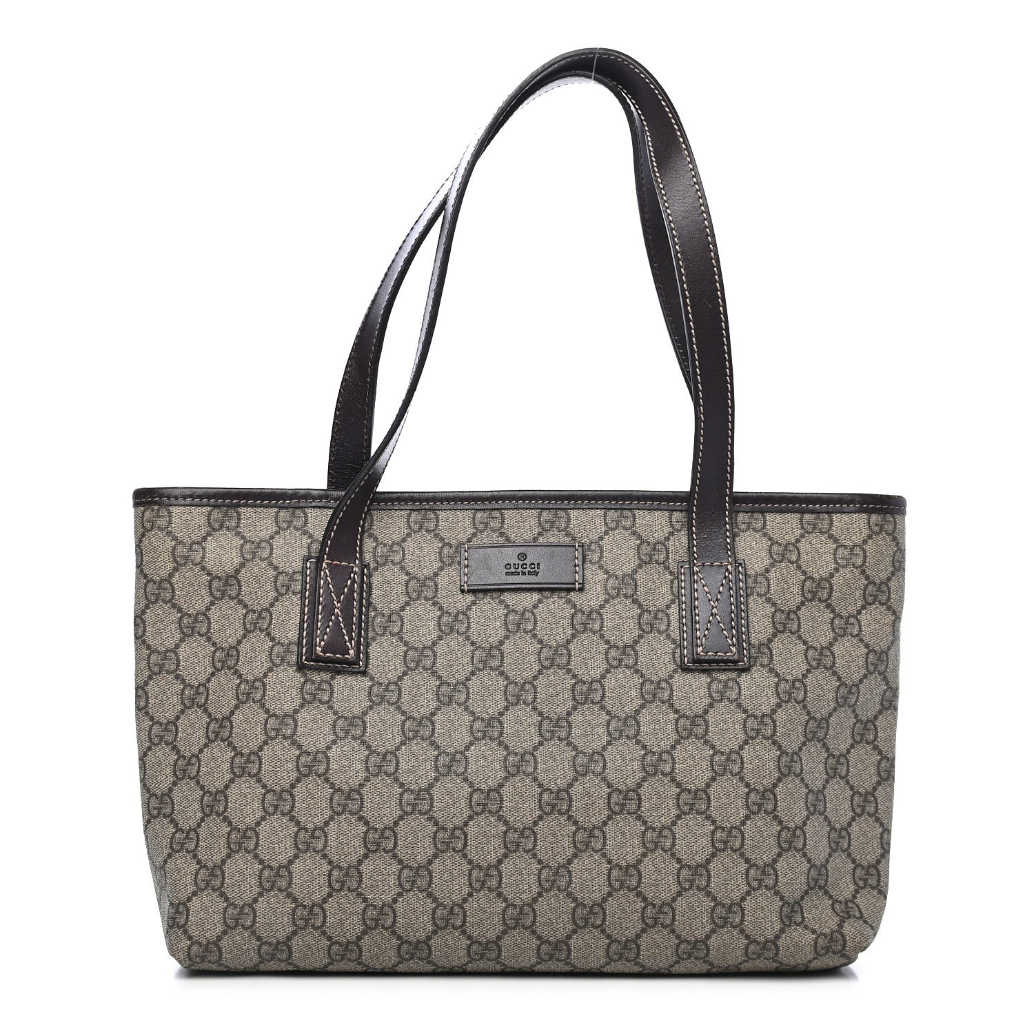Gucci GG Supreme Monogram Small Joy Tote Dark Brown 1 of 10