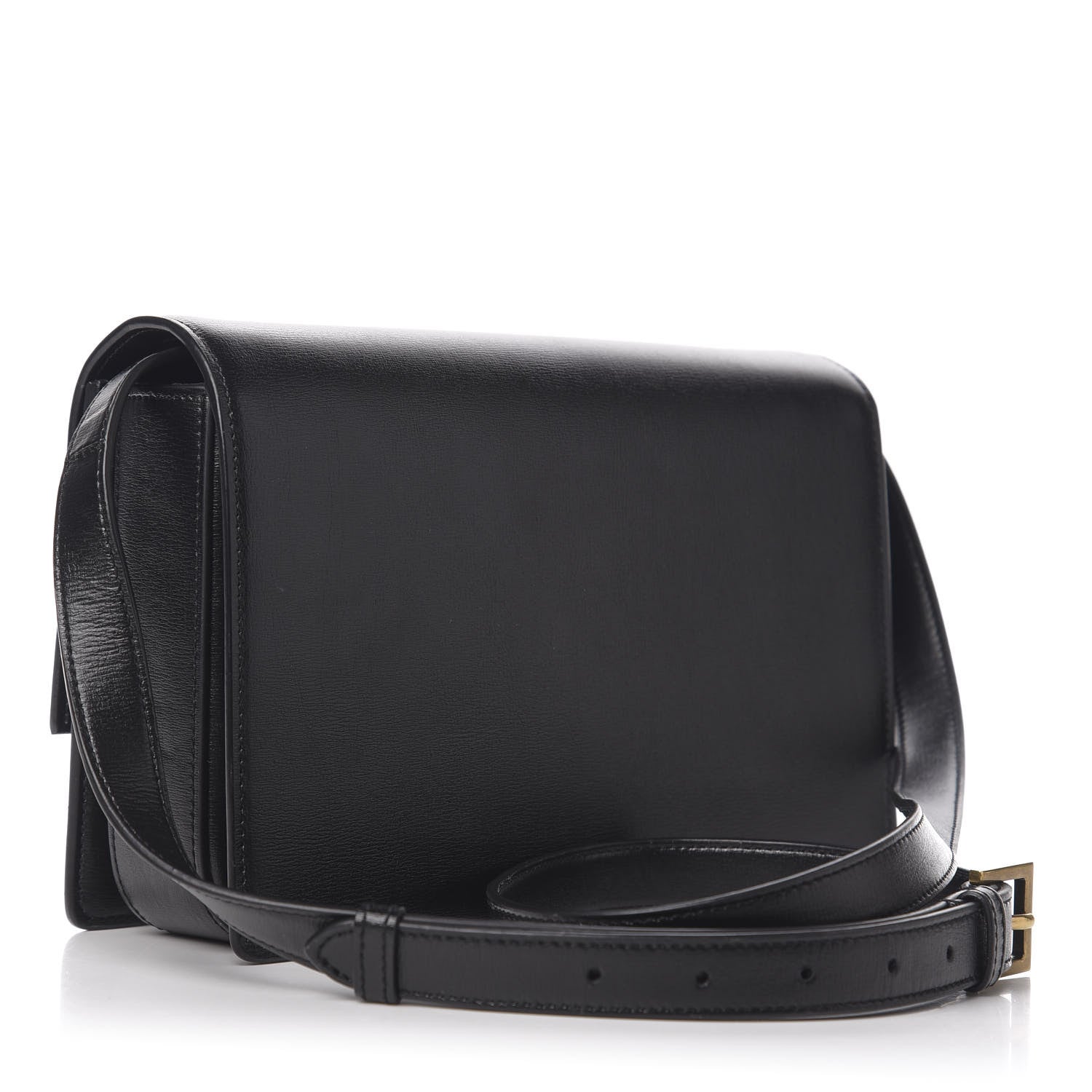 Saint Laurent Smooth Calfskin Suede Medium Bellechasse Black 3 of 10