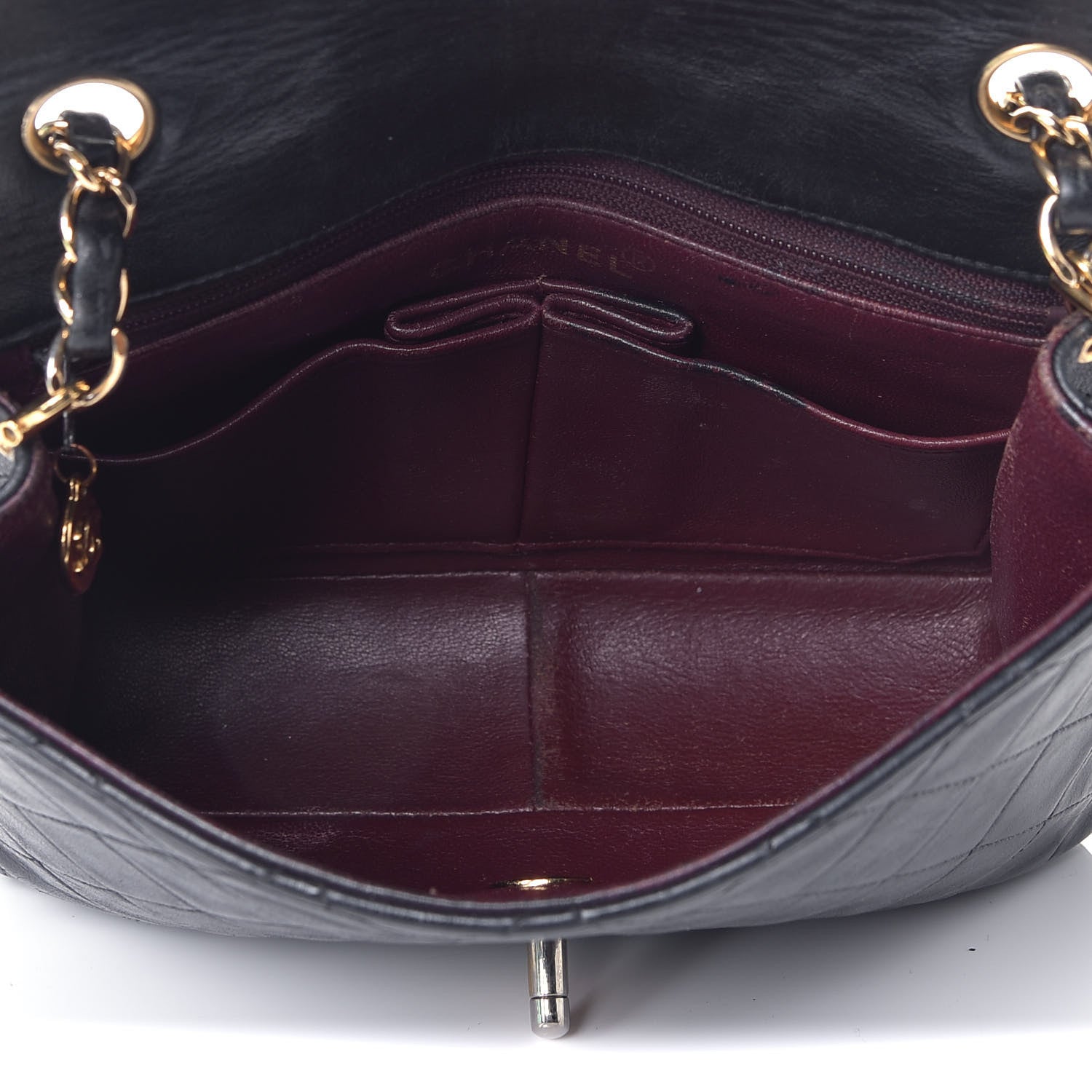 Chanel Lambskin Quilted Small Single Flap Black 5 of 12