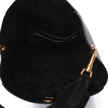 Celine Soft Grained Calfskin Sangle Bucket Bag Black 4 of 4